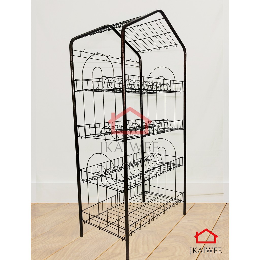JK888/Rack besi/rack/rack pelbagai guna/rack dapur/rack pinggan/ระบบจัดเก็บ/racking/ชั้นวางจาน/แร็คโ