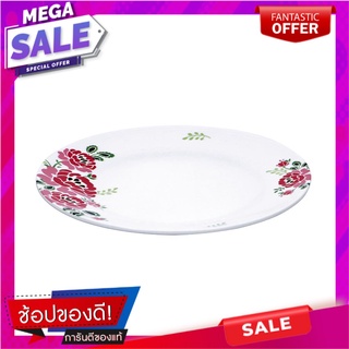 จานตื้นเมลามีน 8.5 นิ้ว SUPERWARE LOVE ROSIE อุปกรณ์ใส่อาหาร MELAMINE PLATE SUPERWARE LOVE ROSIE 8.5"