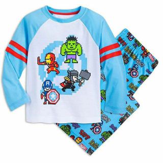 ชุดนอนเด็ก Marvel งานแท้จาก USA :Disney store Avengers Pajama Gift Set for Kids