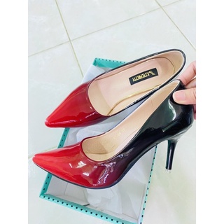 รองเท้าส้นสูง ทูโทน ดำแดง สภาพดี ไม่มีตำหนิ 👠
