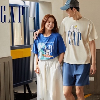 [100% Cotton] Gap เสื้อยืดกีฬา แขนสั้น แฟชั่นฤดูร้อน สําหรับผู้ชายและผู้หญิง