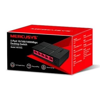 SWITCH HUB (สวิตซ์ฮับ) MERCUSYS (MS105G) 5 Port 10/100/1,000 Mbps GIGABIT