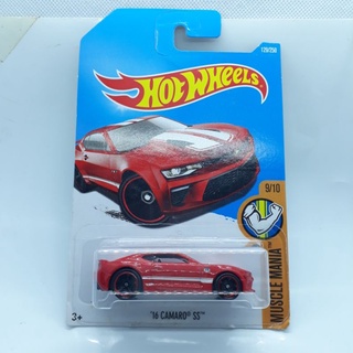 รถเหล็ก Hotwheels 16 CAMARO SS สีแดง (ib21)