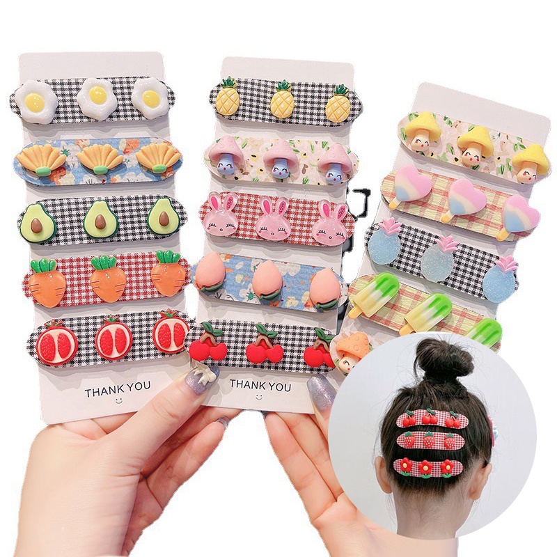 Fashion ตีนตุ๊กแกติดผม เก็บไรผม ไซค์เล็ก ลายน่ารัก พร้อมส่งจากไทย Q-100