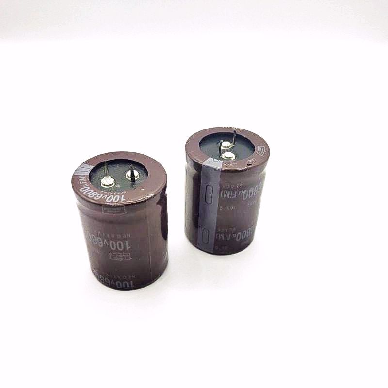 C6800UF 100V คาปาซิเตอร์ขาเคี้ยวระยะขา 10มิล ขนาด 35 x46มิล จำนวน 1ตัว