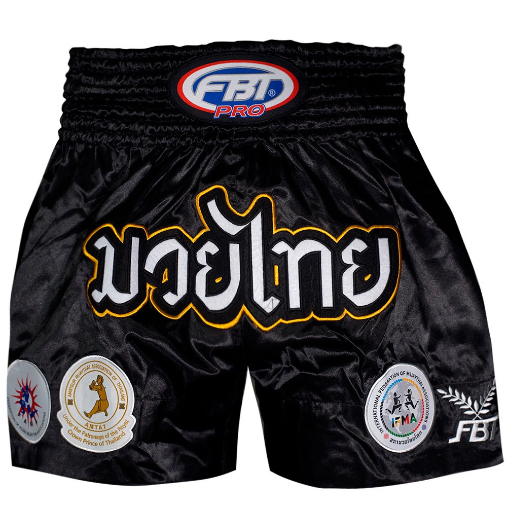 FBT SHORTS MUAY THAI WORLD CHAMPIONSHIP BANGKOK BOXING KICKBOXING MMA กางเกงมวยไท กางเกงกีฬา