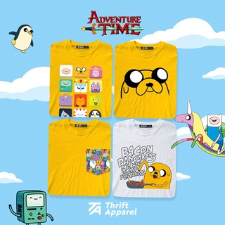 เสื้อยืดผ้าฝ้ายพิมพ์ลายขายดี ✌▨Adventure Time | Thrift Apparel T-Shirt