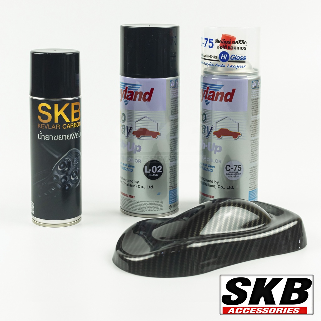 ฟิล์มลอยน้ำ ชุด DIY เคฟล่า PREMIUM SET water transfer printing hydrographic ฟิล์มโมเลกุลน้ำ SKB ACCESSORIES
