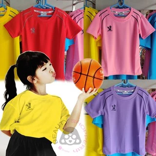 เสื้อกีฬา เด็ก ผู้ใหญ่ คอกลม FlyHawk หญิงชาย เสื้อวอร์มพละ sport wear for kids & adult