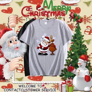 เสื้อผ้าคริสต์มาส เสื้อยืด เสื้อครอปสายฝอ เสื้อ Christmas เสื้อวันคริสต์มาส christmas shirt ปรับแต่งได้ 471