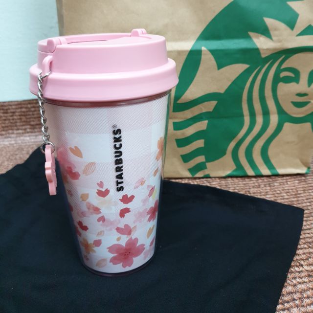 แก้ว แก้วน้ำ สตาร์บัค ซากุระ Starbucks sukura collection 2018 ขนาด 12 oz. พร้อมถุงผ้า ( Starbuck )