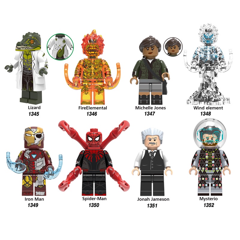 Spider-Man Figures Lizard Building ของเล่นสําหรับของขวัญเด็ก