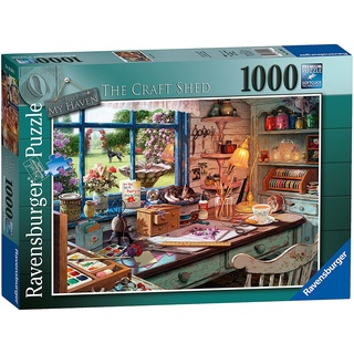 จิ๊กซอว์ Ravensburger - The Craft Shed  1000 piee  (ของแท้  มีสินค้าพร้อมส่ง)