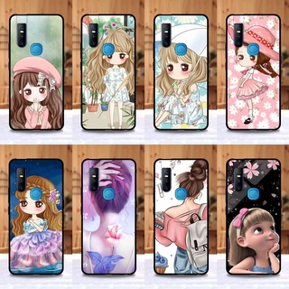 เคส Vivo V15 ลายการ์ตูนผู้หญิง ขอบนิ่มหลังแข็ง เคสมือถือ เคสโทรศัพท์ Case เคส TPU ขอบนิ่มหลังแข็ง ไม่ขูดตัวเครื่อง