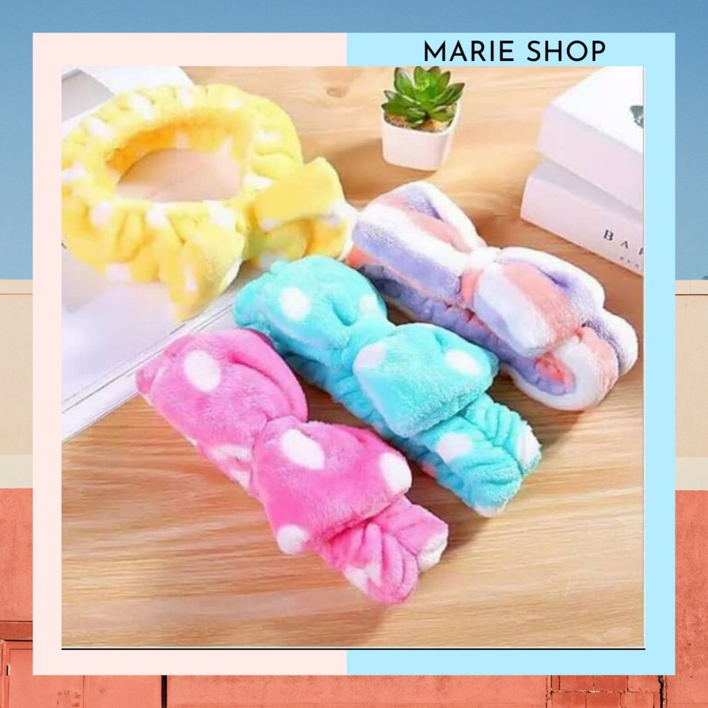 ใหญ่ ใหญ่ ➡️ HEADBAND BANDANA TOWEL BANDANA LARGE RIBBON IMPORTED FACIAL BANDANA
