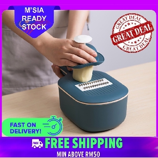Multi-functional Vegetable Cutter Manual Slicer Potato Grater Carrots With Food Storage Box For Kitchen Accessories