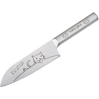 Toa มีดทำครัว Melper Cat Santoku Blade ความยาวประมาณ 17 ซม. 770-305 k044