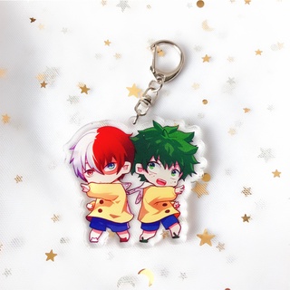 พวงกุญแจอะคริลิค จี้การ์ตูน My Hero Academia Midoriya Izuku Bakugou Katsuki Todoroki Shoto สําหรับตกแต่ง