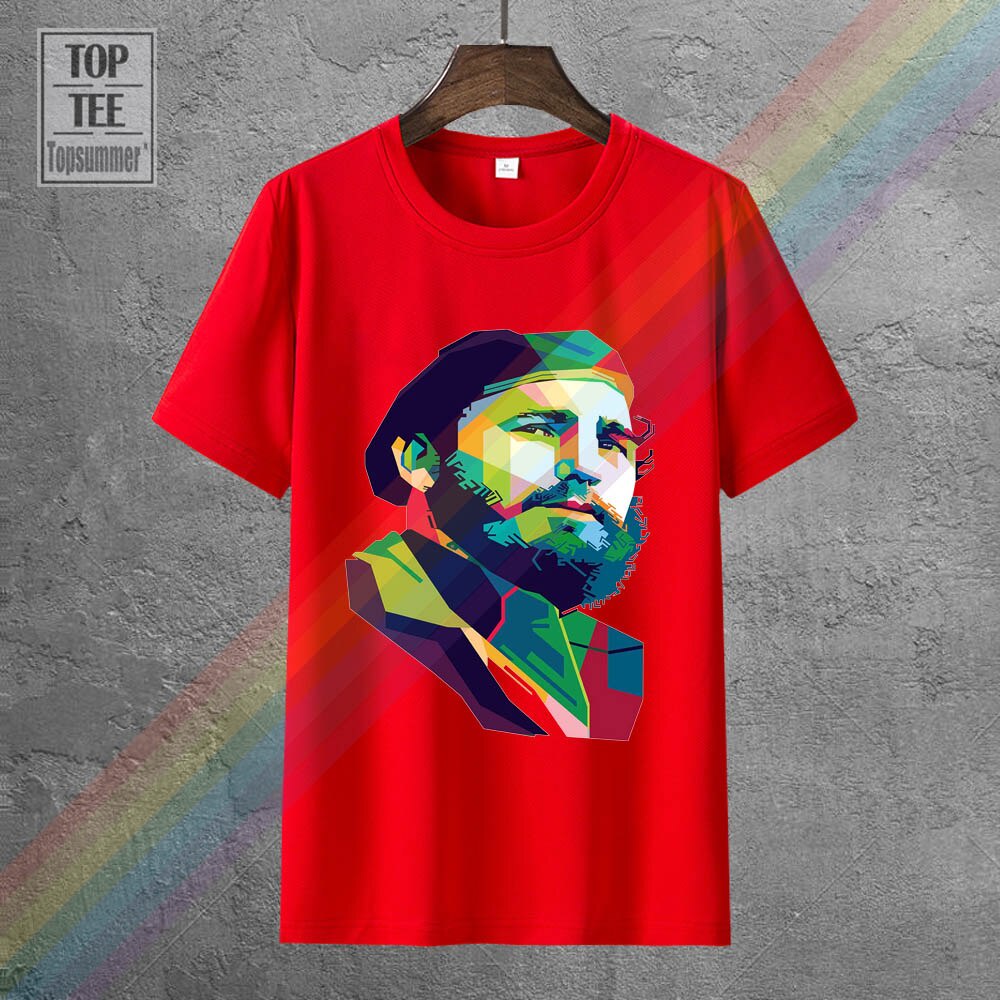 [S-5XL] มาใหม่ เสื้อยืดคอกลม พิมพ์ลาย Fidel Castro Leader Of Cuba Comandante 2022 สําหรับผู้ชาย 2017