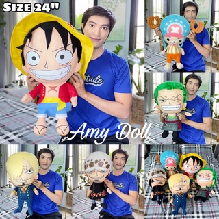SALEตุ๊กตาวันพีช One Piece Size 24” &lt;&lt;ลิขสิทธิ์แท้&gt;&gt;