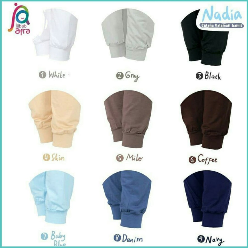 Nadia Size L - NADIA INNER LEGGINGS GAMIS โดย Jilbab arfa