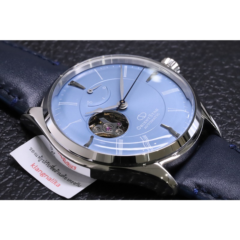 (แถมกล่องแบบพกพา) นาฬิกา Orient Star Classic Semi-Skeleton รุ่น RE-AT0203L