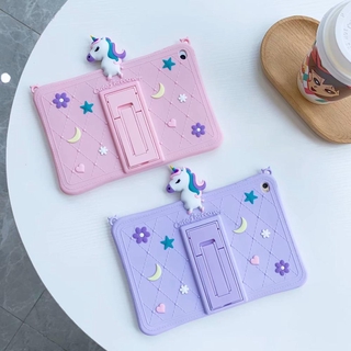 เคสแท็บเล็ต ซิลิโคนนิ่ม ลายการ์ตูนม้าน่ารัก พร้อมสายคล้อง สําหรับ Xiaomi Mi Pad 4 Plus 10.1 นิ้ว MiPad4 Mipad 4 8 นิ้ว