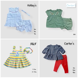 🌈เสื้อเด็ก ชุดเซตเด็กหญิง เสื้อผ้าเด็ก2ชิ้น 🌟รวมแบรนด์ Carters, Ashleys,F&amp;F