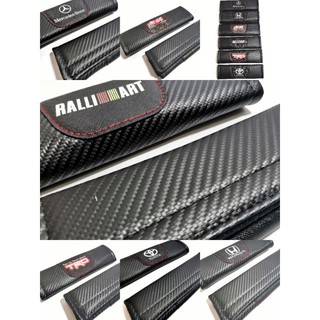 ปลอกหุ้มเข็มขัด​นิรภัย​หนังเคฟล่าLoGo
