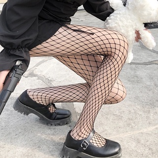 Japanese Lolita White Fishnet Rompers Socks Female Ins Lolita Jk Hot Girl Wild Summer Thin Anime Thigh High Socks Pantyhose