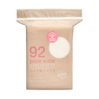 Rii no.92 Pure Wata 80 pcs  สำลีแผ่น ริอิ รุ่นเพียว วาตะ เบอร์ 92