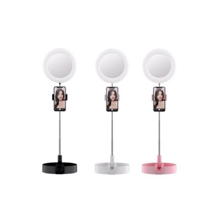 ไฟวงแหวน G3 LED แต่งหน้า ไลฟ์สด ขาตั้งไฟไลฟ์สด Live Makeup Multipurpose Desk Lamp