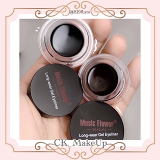 (ของแท้💯-ส่งเร็ว) อายไลเนอร์ มาสคาร่าคิ้ว คิ้วเจล​ MUSIC FLOWER​ EYELINER เนื้อเจล เขียนง่าย กันน้ำ กันเหงื่อ