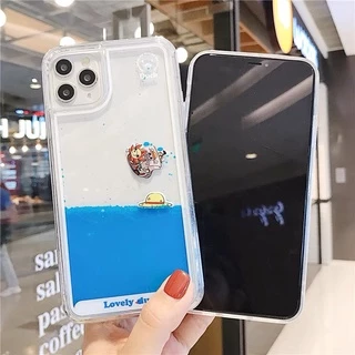 สําหรับ iPhone 17 15 14 13 Pro Max 12 11 6 7 8 Plus X XR XS การ์ตูน Onee Piecee ไอคอน Liquid Quicksand กรอบนุ่มกลับกรณี