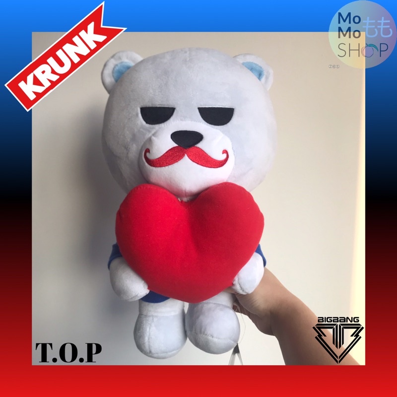 พร้อมส่ง‼️ ตุ๊กตาหมี T.O.P🧸 KRUNK X BIGBANG งานลิขสิทธิ์แท้ YG🇰🇷🇯🇵