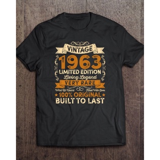 เสื้อเชิ้ต สไตล์วินเทจ 1963 limited edition 58th birthday shirt ideas 58th birthday shirt ideas for her