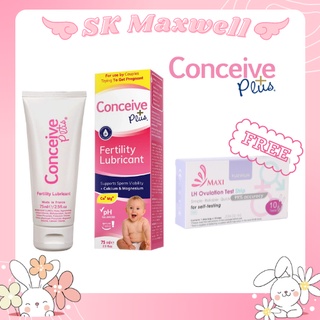 Sasmar Conceive Plus เจลหล่อลื่นสำหรับผู้ต้องการมีบุตร 75 มล.Exp. 02/2025