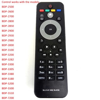 รีโมทคอนโทรลสําหรับเครื่องเล่น Philips Blu - Ray Rc - 2802 Bdp6000 / 12