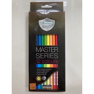 ดินสอสี สีไม้ 12สี (1หัว) MASTER SERIES (Master Arts)