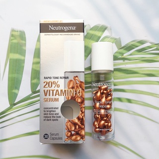 นูโทรจีน่า วิตามินซี เซรั่ม แคปซูล Rapid Tone Repair 20% Vitamin C Serum 30 Capsules (Neutrogena®)