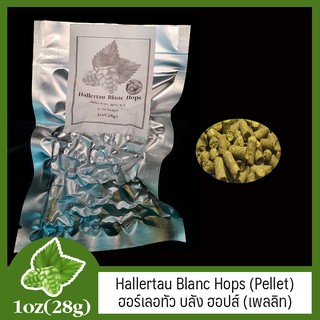 Hallertau Blanc Hops (Pellet) เฮอร์เลอทัว บลัง ฮอปส์ (เพลลิท) 1oz (28g)