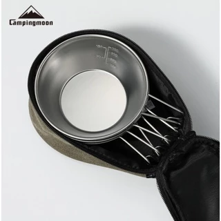 สีดำใหม่! ถ้วย Sierra Campingmoon S-220 | S-213 | S-360 | S-180 | S-190 + กระเป๋าเก็บ