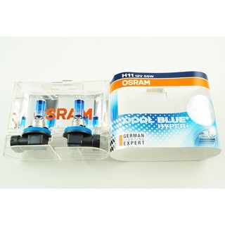 OSRAMหลอดไฟหน้าคู่ H11 ,12V ,55W ,COOL BLUE HYPER+ ,5000K