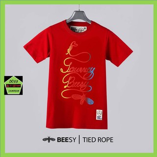 Beesy เสื้อคอกลม ชาย หญิง รุ่น Tide rope สีแดง