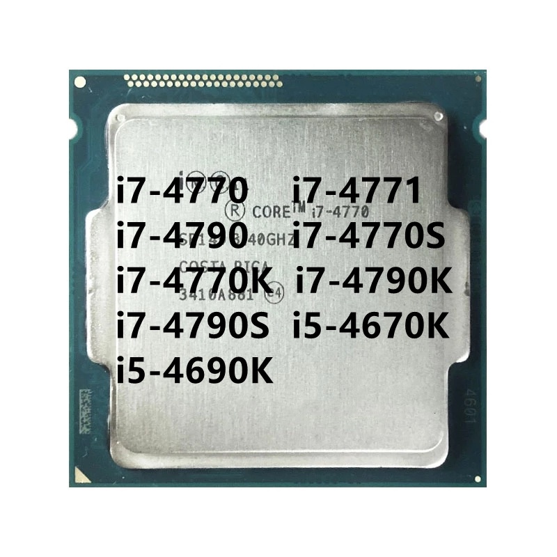 หน่วยประมวลผล CPU i7-4770 i7-4771 i7-4790 i7-4770S i7-4770K i7-4790K i7-4790S i5-4670K i5-4690K Quad