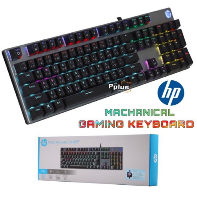 แป้นพิมพ์☇﹉ gu564994 HP GK400F Mechanical Keyboard Blue Switch คีบอร์ดเกมมิ่ง คีย์บอร์ดเล่นเกม
