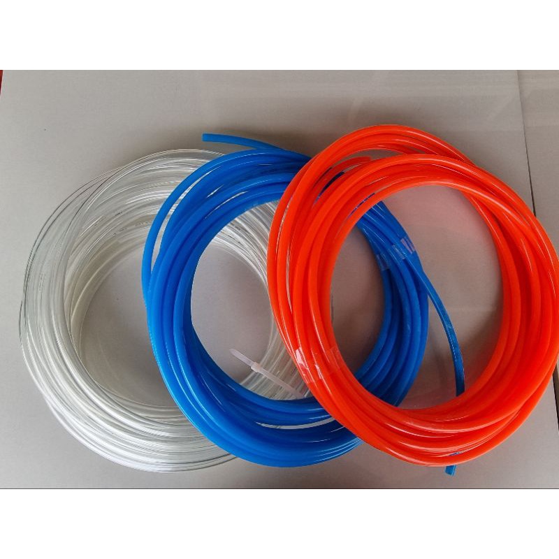 สายลม PU  แพค 10 เมตร  มีขนาด 4×2.5 mm 6x4 mm 8x5 mm 10x6.5 mm 12x8 mm มีของพร้อมส่งจ้า