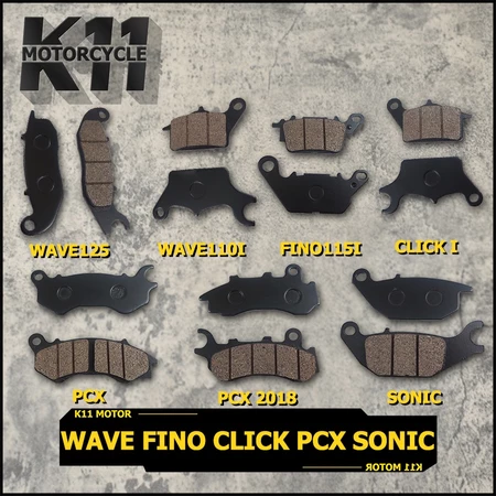 ผ้าดิสเบรก WAVE PCX CLICK SONIC FINO ผ้าเบรคหน้าเดิม หลายรุ่น ผ้าดิสเบรก คุณภาพสูง