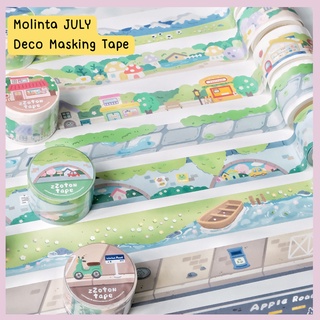 Molinta JULY Masking Tape เทปลายต่างๆสำหรับตกแต่งโดยเฉพาะ