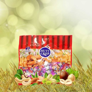 Nuts Crisp ขนมถั่ว ตุ๊บตั๊บ ถั่วตุ๊บตั๊บ ถั่วอัดแท่ง ขนมธัญพืช